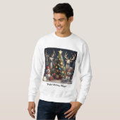 Sweatshirt "Pays des merveilles festif" (Devant entier)
