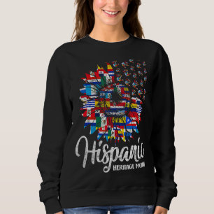 Sweatshirt Pays hispaniques latino-américains du Mois du patr