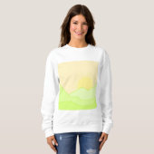 Sweatshirt paysage art abstrait (Devant entier)