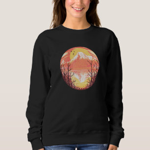 Sweatshirt Paysage Circulaire De Montagne - Conception Cool P
