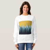 Sweatshirt Paysage d'or des arbres forestiers (Devant entier)
