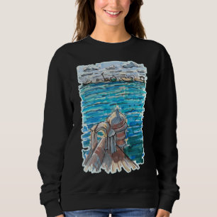 Sweatshirt Paysage marin serein à San Juan de Ulua, Veracruz