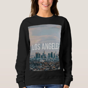 Sweatshirt Paysage urbain rétro de Los Angeles pour les amour