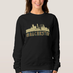 Sweatshirt Paysage urbain rétro de Manchester Angleterre