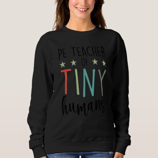 Sweatshirt Pe Enseignant De Minuscules Humains P E Enseignant (Devant)