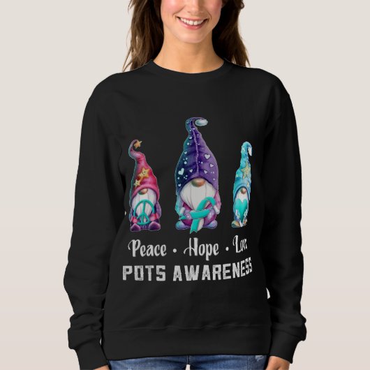 Sweatshirt Peace Hope Love Gnomes (Devant)