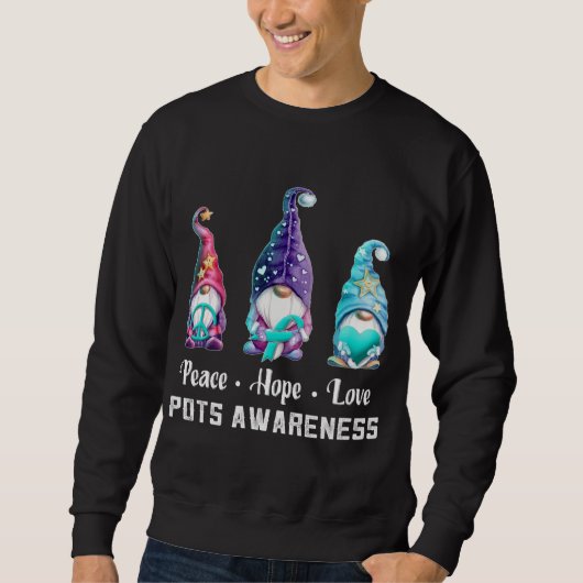 Sweatshirt Peace Hope Love Gnomes (Devant)