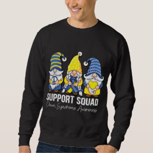 Sweatshirt Peace hope Love gnomes support Down Syndrome Aware