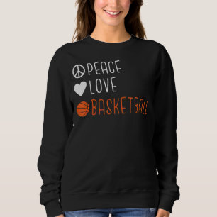 Sweatshirt Peace Love Basket