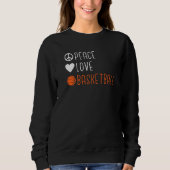 Sweatshirt Peace Love Basket (Devant)