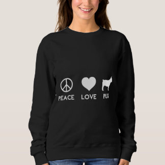 Sweatshirt Peace Love Carlin Funny Dog Lover Classic T-Shirt