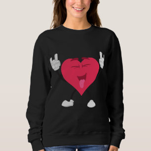 Sweatshirt Peace Love & Death Metal Raccoon Children's Band M