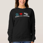 Sweatshirt Peace Love Engineer  Civil Engineering Engineers H (Devant)