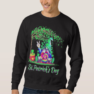 Sweatshirt Peace Love Gnome St. Patrick's Day Hippie Gnome De