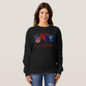 Sweatshirt Peace Love Oregon (Devant entier)
