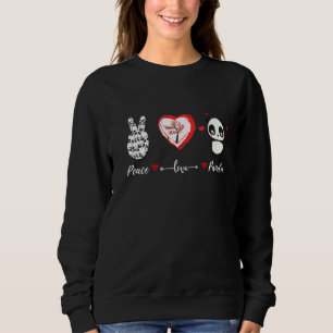 Sweatshirt Peace Love Panda Pour Les Filles Ou Les Garçons