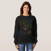 Sweatshirt PEACE LOVE RECESS School Sarcasm Cafeteria Lady (Devant entier)
