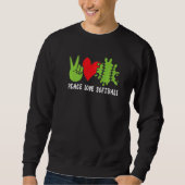 Sweatshirt Peace Love Softball   (Devant)
