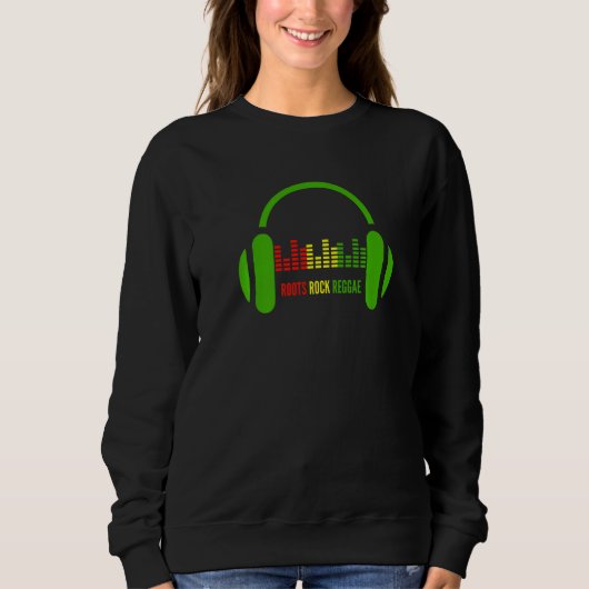 Sweatshirt Peace Love Unity Reggae Roots Jamaica Rasta Reggae (Devant)