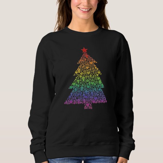 Sweatshirt Peace, Love & Unity Tree (Devant)
