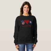 Sweatshirt Peace Love Utah (Devant entier)