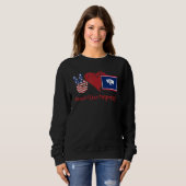 Sweatshirt Peace Love Wyoming (Devant entier)