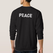 Sweatshirt PEACE Noir (Dos)