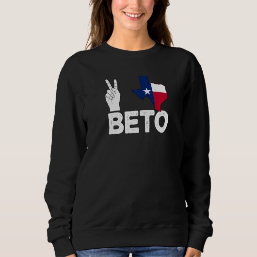 Sweatshirt Peace Texas Beto 2022 Texas Y'All Beto Pro Choice (Devant)