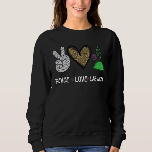 Sweatshirt Peach Love Lab Week 2022 Laboratoire Technique (Devant)