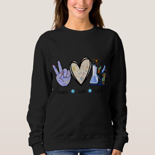 Sweatshirt Peach Love Lab Week 2022 Technologue Médicale Hard (Devant)