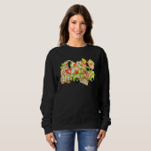 Sweatshirt Peach Summer Fruit Gnome Truck Peachy Georgia Retr (Devant entier)