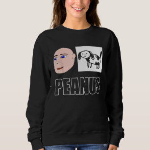 Sweatshirt Peanus Cringe maudit Humour de mème sans charnière