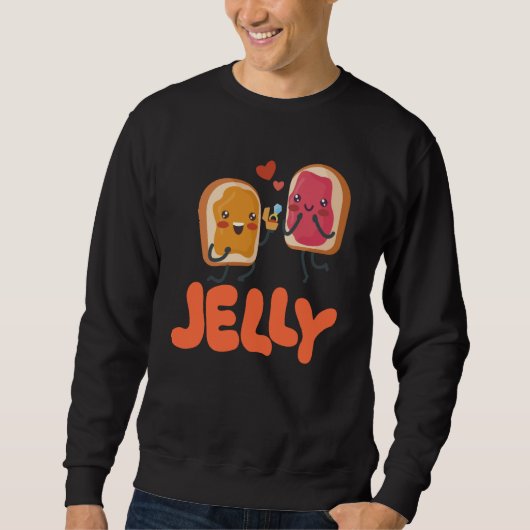 Sweatshirt Peanut Butter & Jelly Matching Couple Proposal (Devant)
