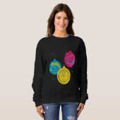 Sweatshirt Peanuts Christmas Baubles Trio (Devant entier)