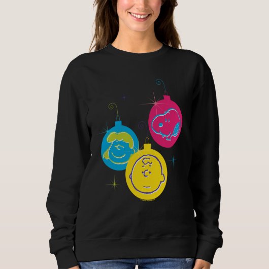 Sweatshirt Peanuts Christmas Baubles Trio (Devant)