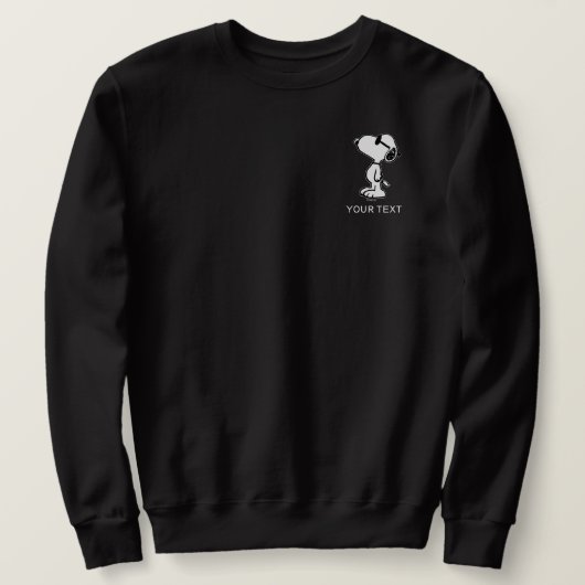 Sweatshirt Peanuts | Lunettes de soleil Snoopy Pense (Design devant)