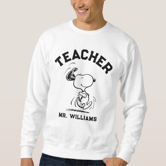 Sweatshirt Peanuts | Snoopy Happy Dance Teacher (Devant)
