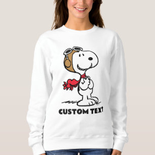 Sweatshirt Peanuts Snoopy l'as de l'aviation