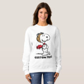 Sweatshirt Peanuts | Snoopy l'as de l'aviation (Devant entier)