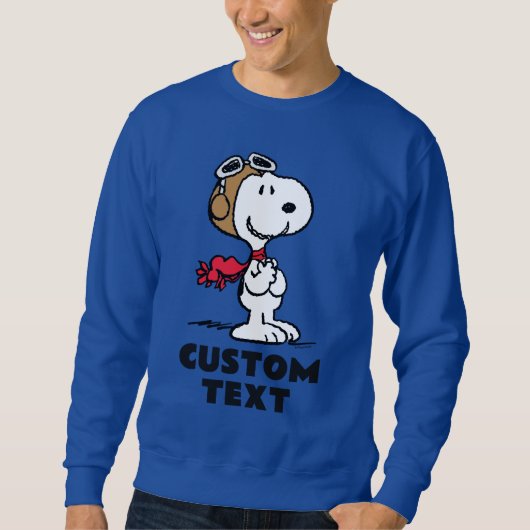 Sweatshirt Peanuts | Snoopy l'as de l'aviation (Devant)