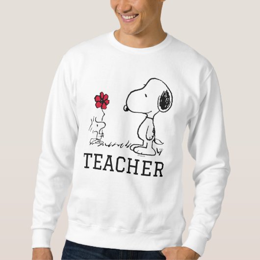 Sweatshirt PEANUTS | Snoopy & Woodstock Teacher (Devant)