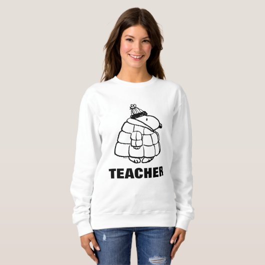 Sweatshirt Peanuts | Warm & Cozy Teacher (Devant entier)