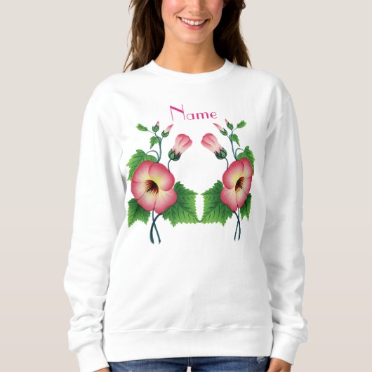 Sweatshirt Pearly Pink Flowers Thunder_Cove (Devant)