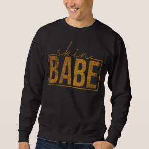 Sweatshirt Peau vintage de la peau de bébé Peau Esthétique Ba