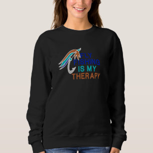Sweatshirt Pêche À La Volée Comme Thérapie Citation Ironique