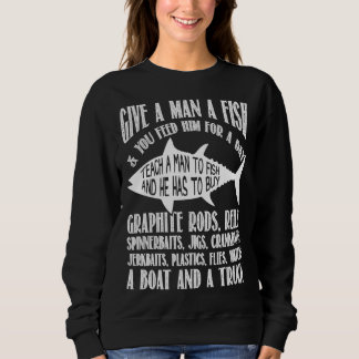 Sweatshirt Pêche Apprendre Un Homme À Pêcher Magnifique