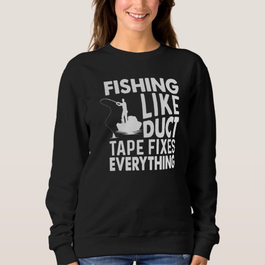 Sweatshirt Pêche Comme La Bande À Duct Fixe Tout Pêche (Devant)