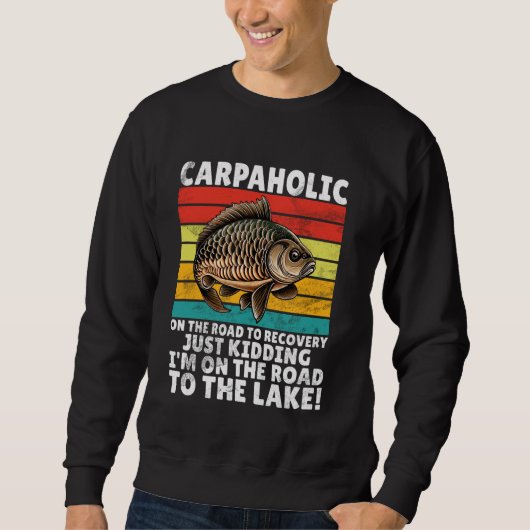 Sweatshirt Pêche de la carpe Carpaholic (Devant)