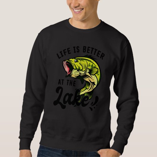 Sweatshirt Pêche Du Bar Au Lac (Devant)