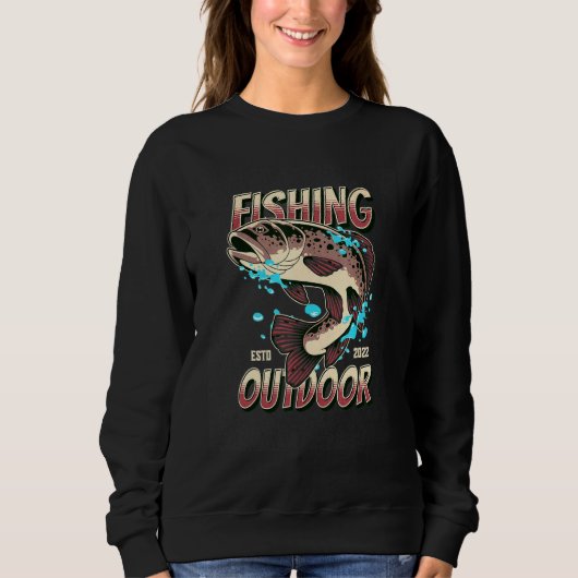 Sweatshirt Pêche en plein air (Devant)